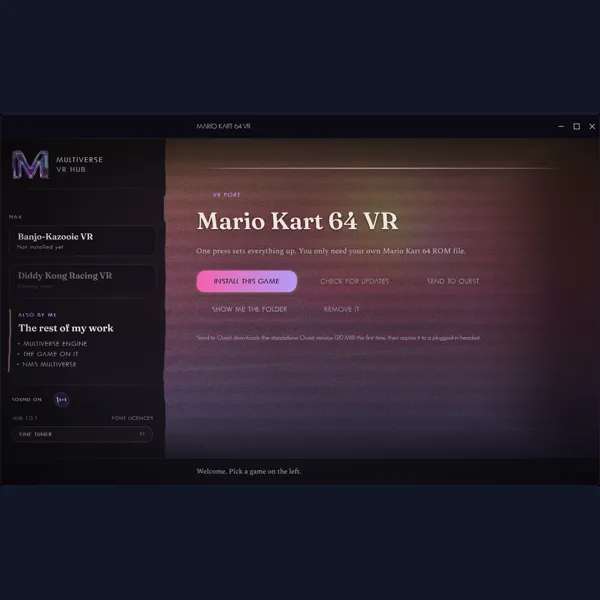 1 the Multiverse VR Hub