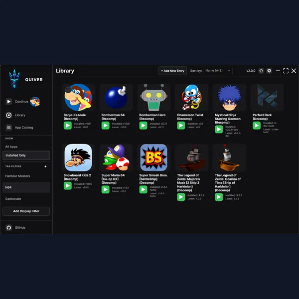2 Quiver - Recompilation Launcher