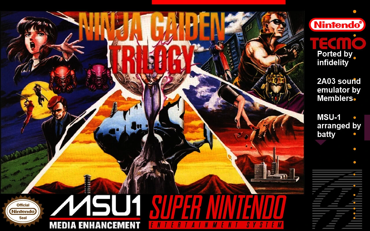 Ninja Gaiden Trilogy SNES Port