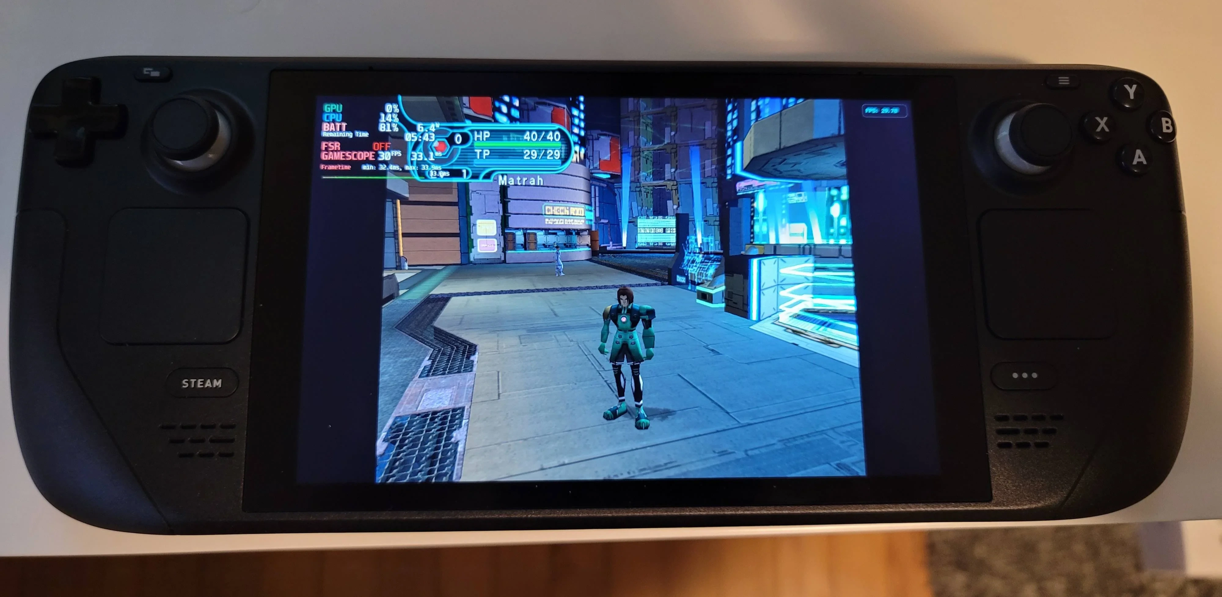 Phantasy Star Online Blue Burst on Steam Deck