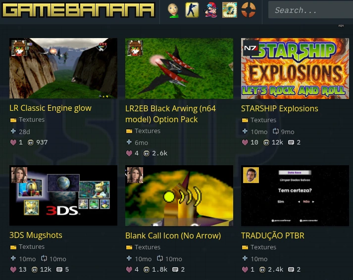 Starship - Star Fox 64 PC Port Mods