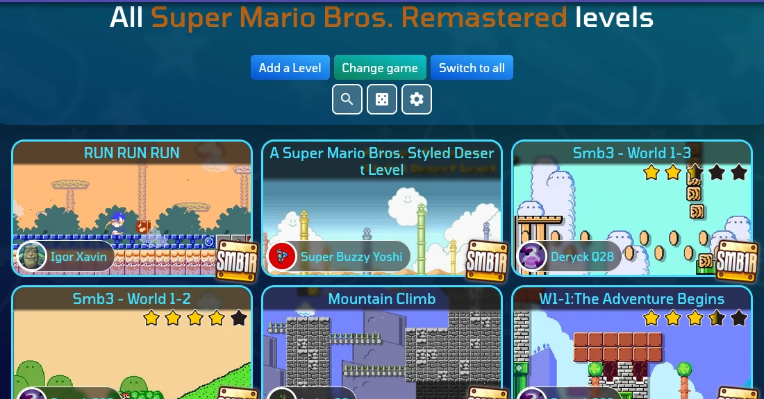 Super Mario Bros. Remastered Custom Levels