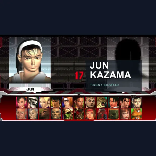 Tekken 3 With Jun Kazama Recompilation