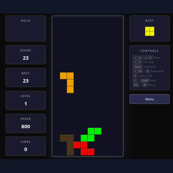 Tetris Browser Based