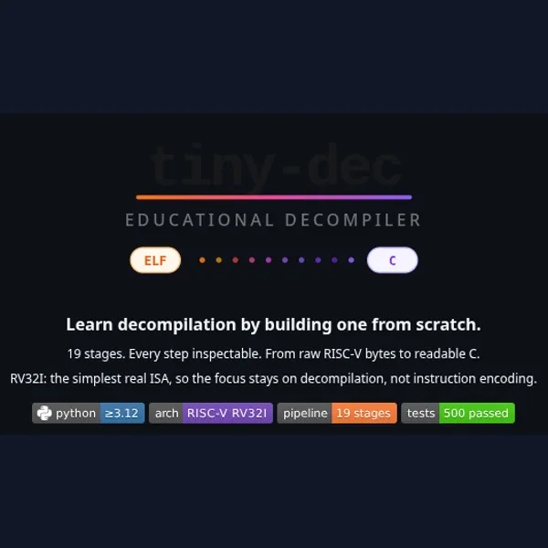 Tiny Dec - Educational Decompiler That Helps People Understand How Decompilation Works